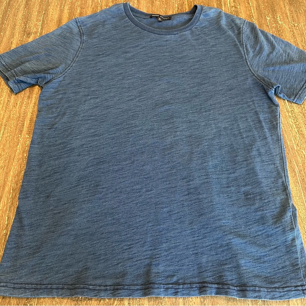 Men’s Robert Barakett Crewneck T-Shirt Indigo Blue, X-Large